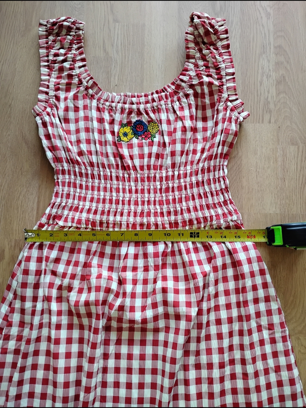 Lisa Says Gah Red Gingham Maxi Dress - Picture 6 of 7